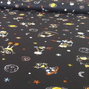 Tissu Coton Cool Space Vehicles - Poppy – Image 2