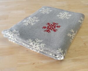 Plaid Coton 125x150 - Flocons de Neige - Sander