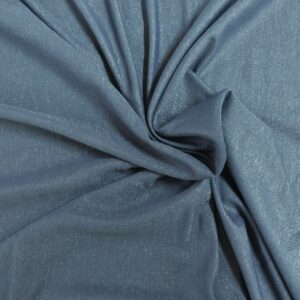 Tissu Viscose et Polyamide Bleu Brillant