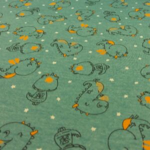 Tissu Jersey - "Dino" - Poppy – Image 2