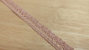 Ruban Dentelle - Rose - 12mm – Image 2