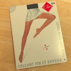 Collants 1034 fins et soyeux - Taille 2 - noir 15 deniers - Clio