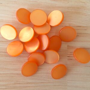 Boutons 12mm - orange pâle – Image 2