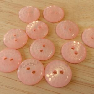 Boutons 15mm - rose pâle