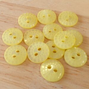 Boutons 13mm - Jaune pâle