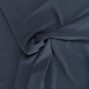 Tissu viscose unie - Bleu marine