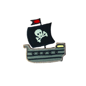 Ecusson - Bateau pirate - 45x47mm - Monoquick