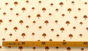 Tissu jersey coton bio - Champignons - Poppy – Image 2