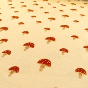 Tissu jersey coton bio - Champignons - Poppy – Image 3