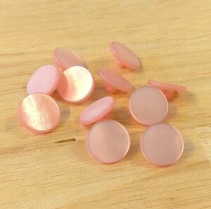 Boutons 12mm - Rose pâle