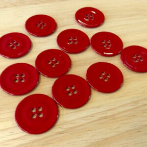 Boutons 22mm - Rouge brillant – Image 2