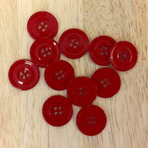 Boutons 22mm - Rouge brillant – Image 3