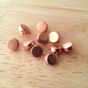 Boutons 11mm - Métal rosé – Image 2