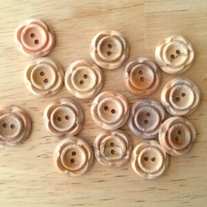 Boutons 15mm - Bois – Image 2