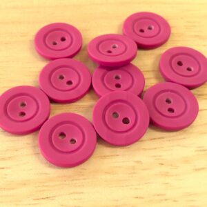 Boutons 15mm - Rose foncé