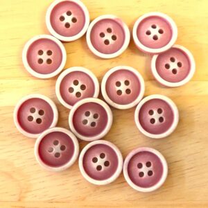 Boutons 17mm - Vieux rose – Image 2