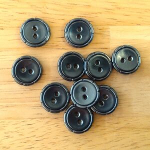 Boutons 15mm - Gris anthracite – Image 2