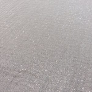 Tissu double gaze pailleté - Gris – Image 2