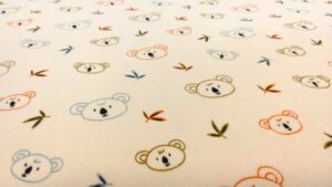 Tissu velours "Nicky" - Koalas sur fond crème - Poppy – Image 2