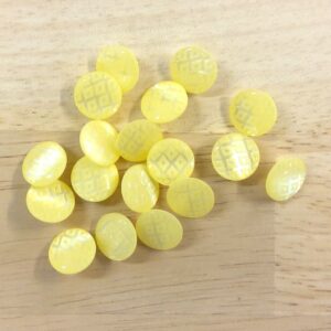 Boutons 13mm - Jaune pâle