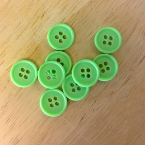 Boutons 15mm - Vert pomme