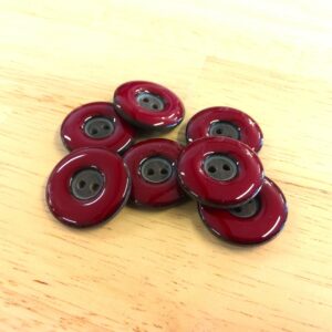 Boutons 23mm - Rouge cramoisi