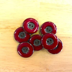 Boutons 23mm - Rouge cramoisi – Image 2