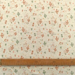 Tissu jersey "Sweet beer" - Naturel chiné - Poppy – Image 3