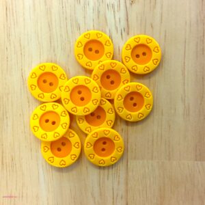 Boutons 15mm - Jaune et orange – Image 2