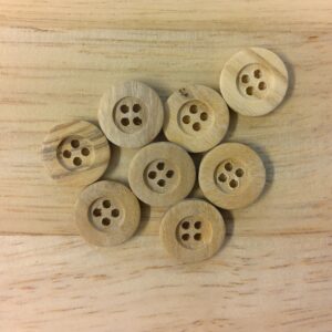 Boutons 15mm - Bois – Image 2