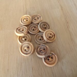 Boutons 15mm - Bois