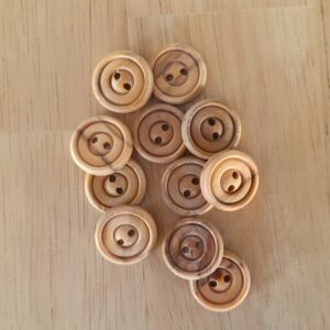 Boutons 15mm - Bois – Image 2