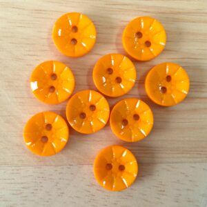 Boutons 13mm - Jaune orangé