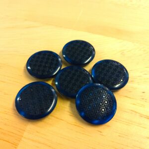 Boutons à queue 23mm - Bleu marine – Image 2