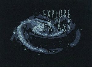 Ecusson - Explore the galaxy - 68 x 49 mm