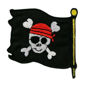 Ecusson - Drapeau pirate - 57x60mm - Monoquick