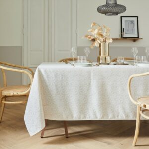 Nappe Cristal blanc et or - 160x350cm - Nydel