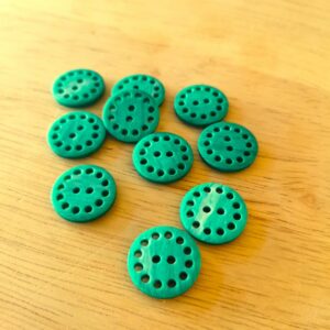 Boutons 15mm - Vert marbré