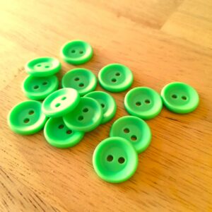 Boutons 15mm - Vert pomme