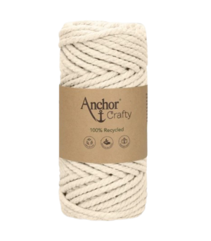 Fil macramé - Coton et polyester recyclé - Grosseur 5mm - Anchor